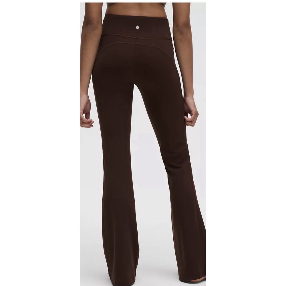Lululemon Groove Nulu High-Rise Flared Pant Sz 4 Regular Brown EUC